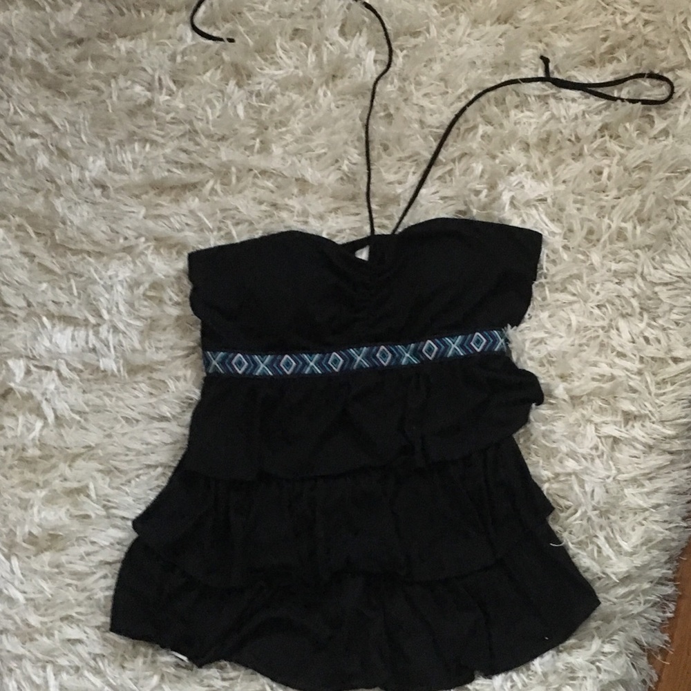 Black Halter Top